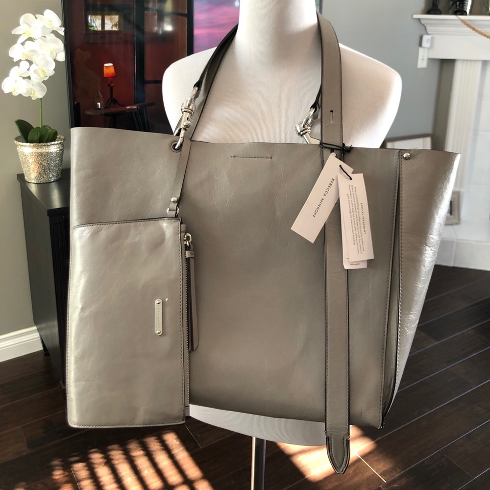 Rebecca Minkoff Stella leather tote with Pouch